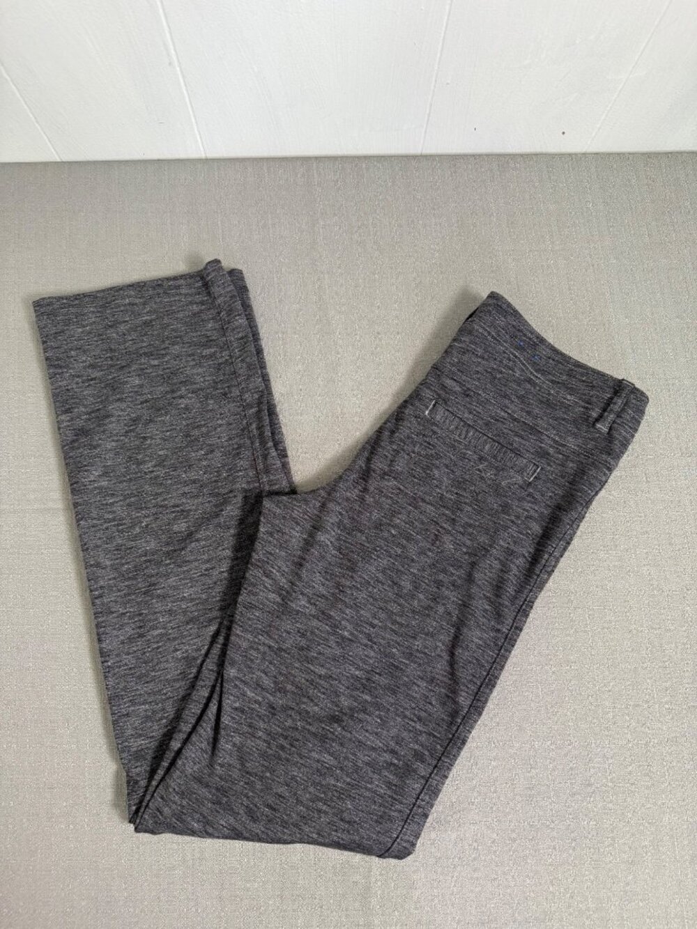Kuhl Bliss Pant Performance Knit Gray Stretch Zip Pockets Women's 10 R Outdoors